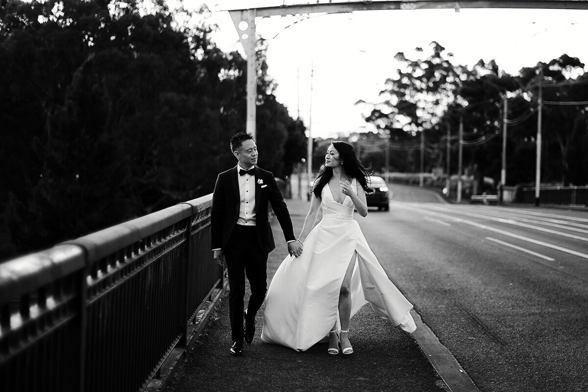 A candid wedding portrait