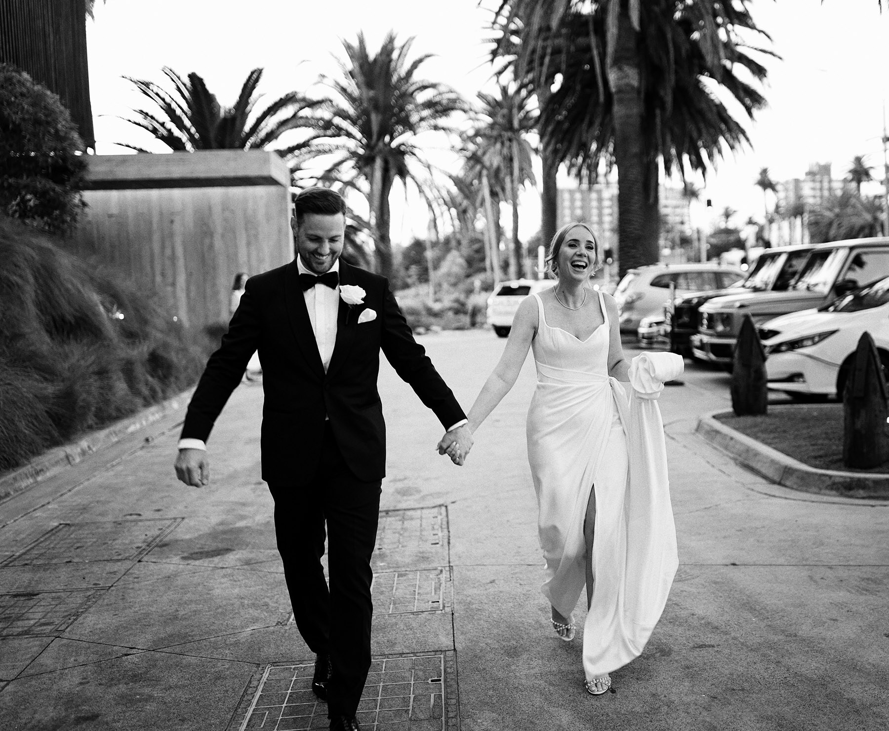 A warm wedding portrait