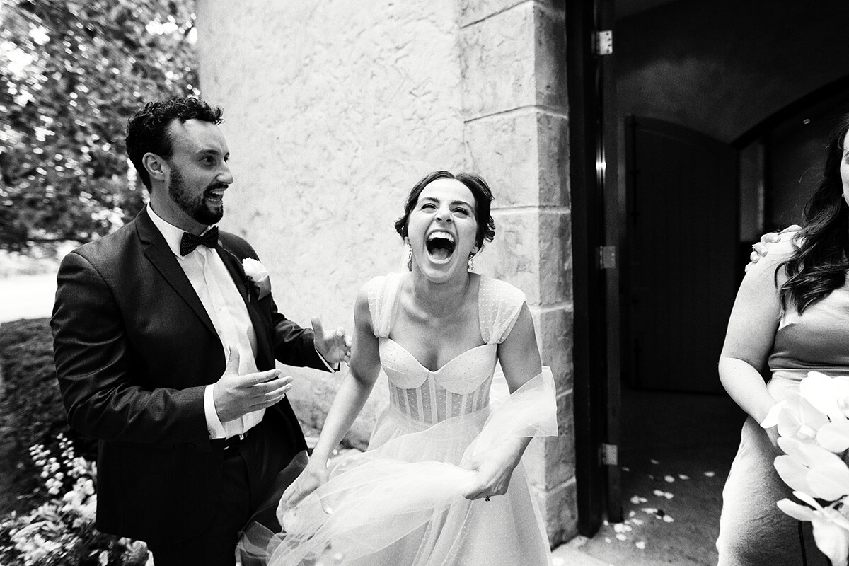 A quiet wedding portrait
