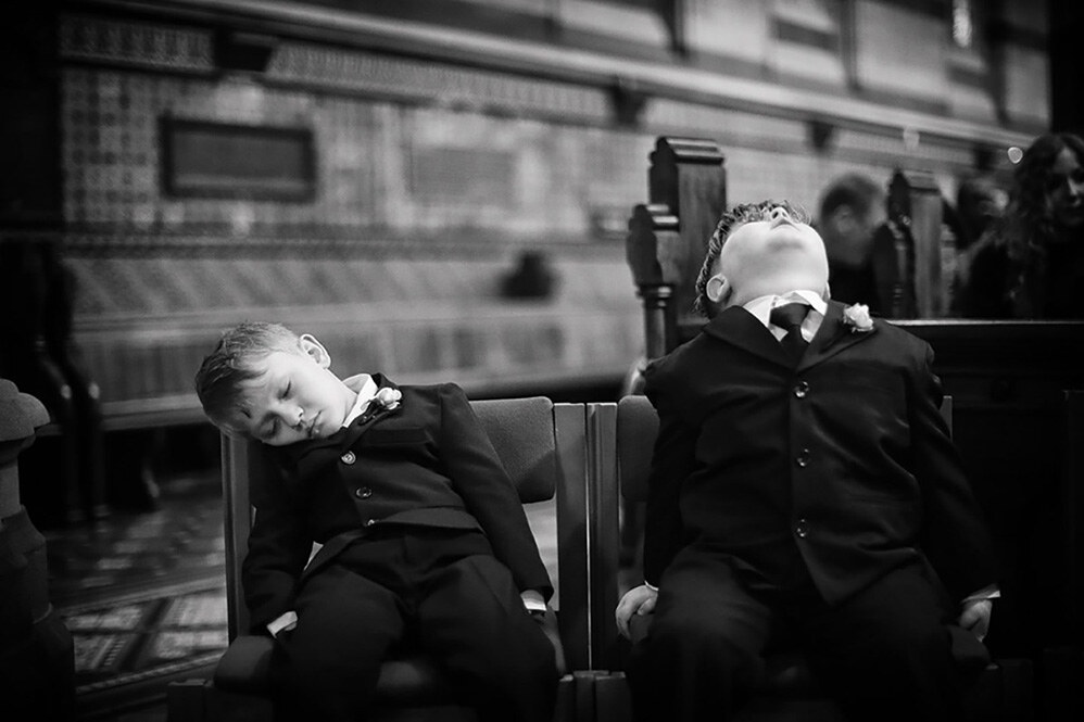 A lively wedding reception