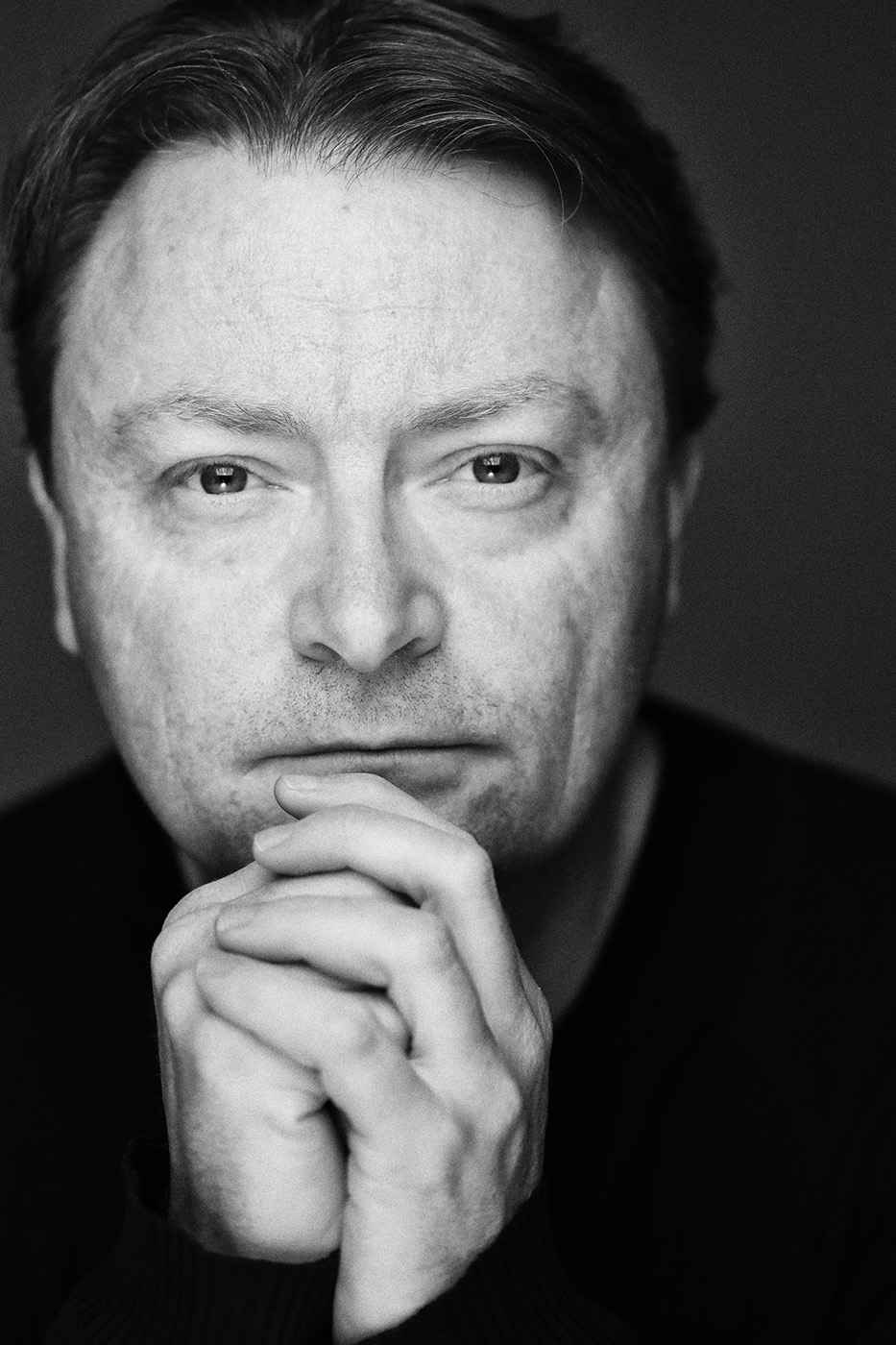 Black and white portrait of John Warren