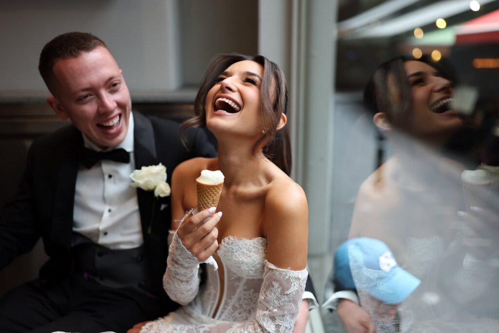 Nicola & Liam in the defining frame of their wedding at Alto Event Space