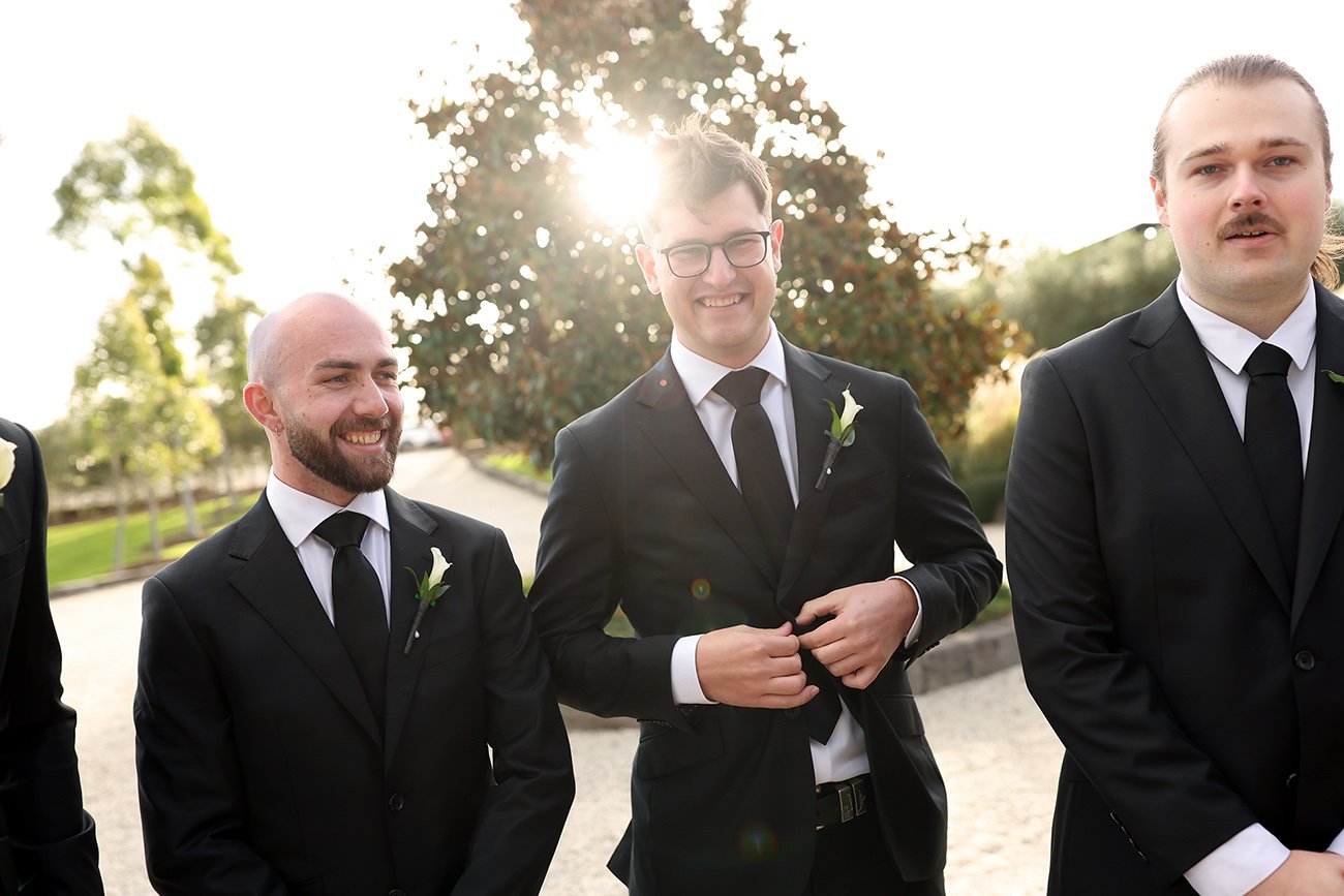 A moment from Hayley & Grant's wedding story at Zonzo Estate
