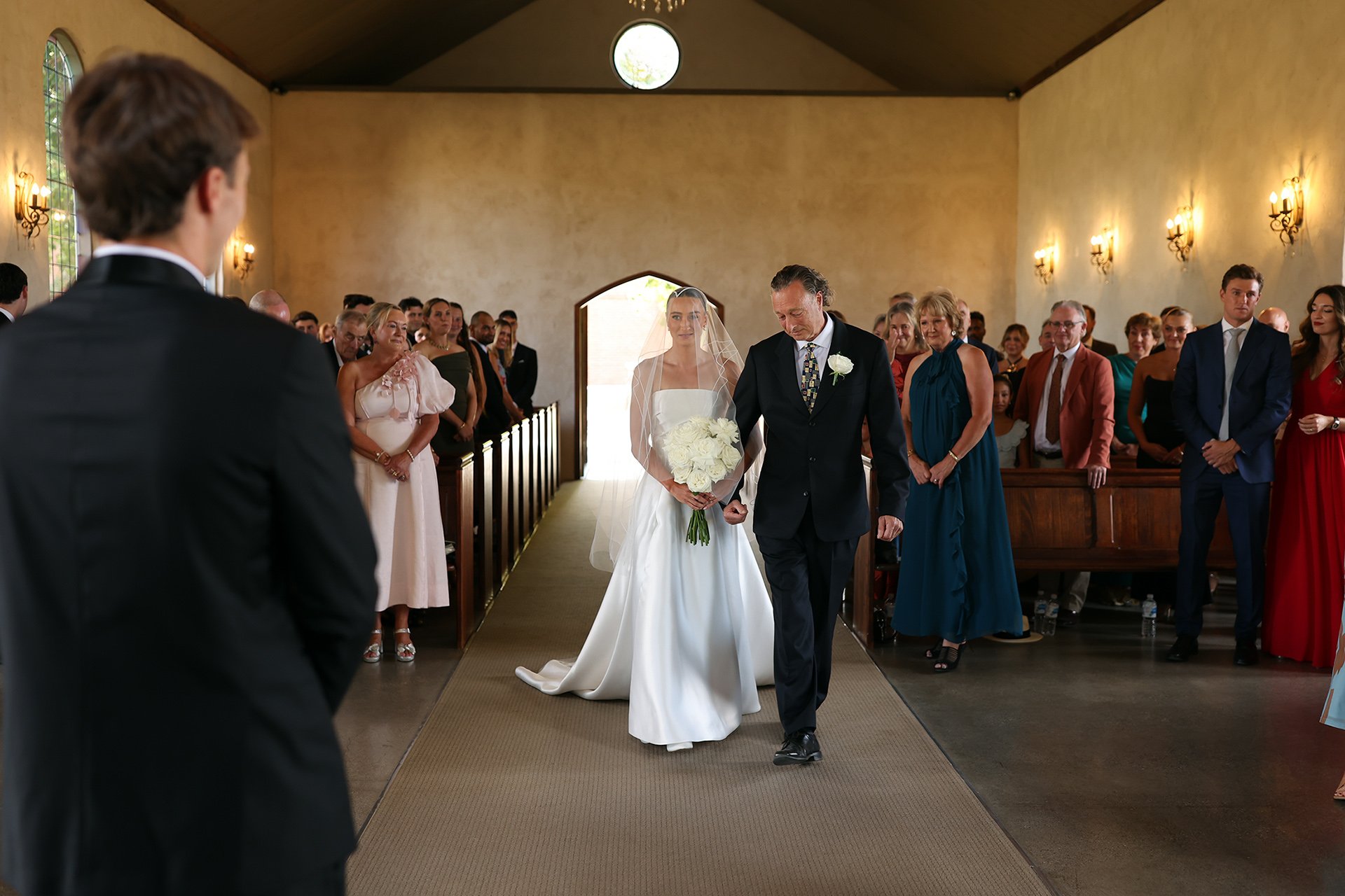 A moment from Nathalie & Nick's wedding story at Stones of the Yarra Valley