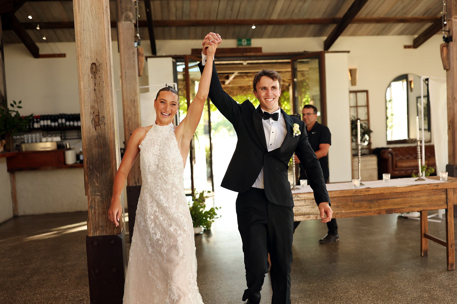 A moment from Nathalie & Nick's wedding story at Stones of the Yarra Valley, story image 11