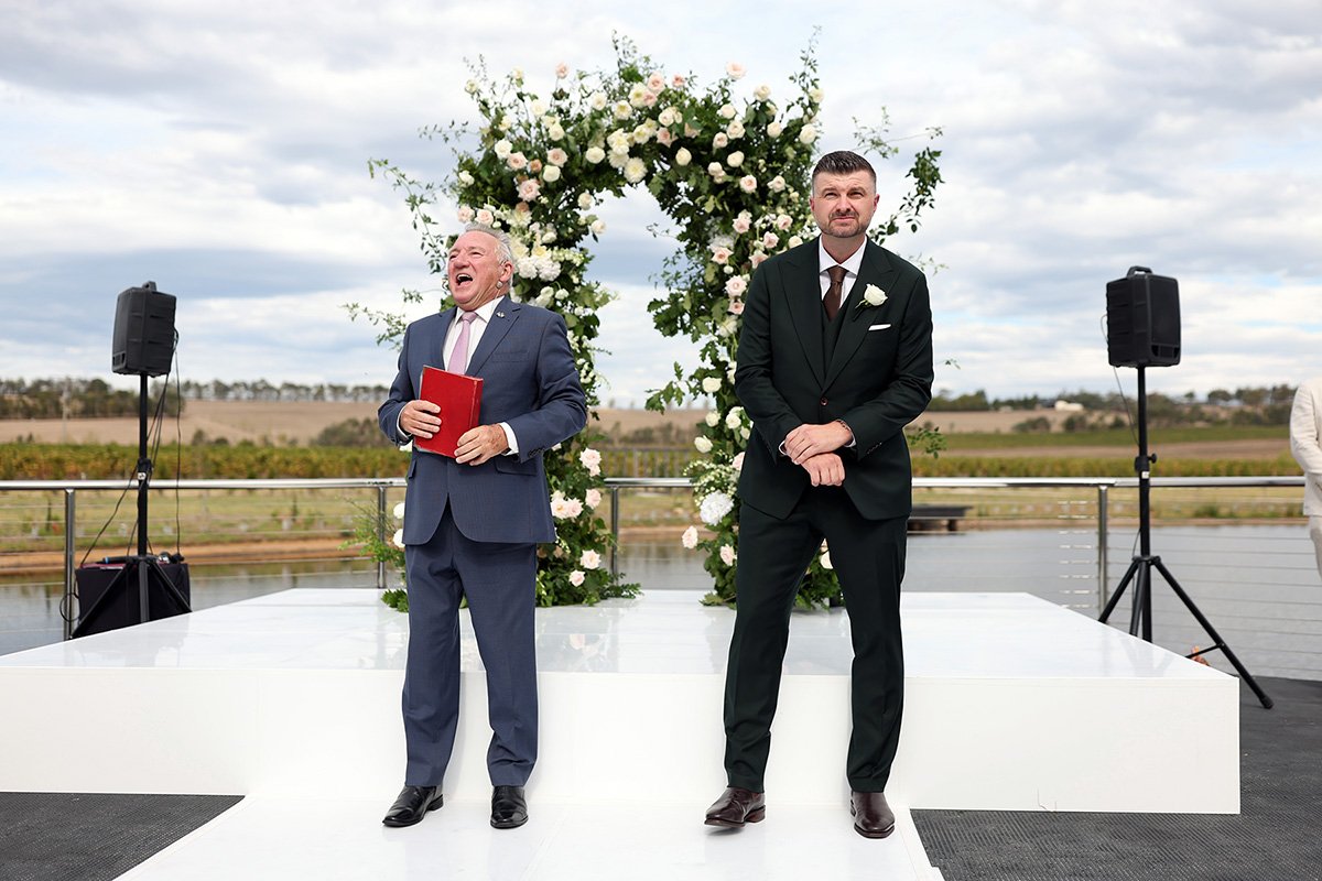A moment from Lauren & Mladen's wedding story at Re'em Yarra Valley, story image 3
