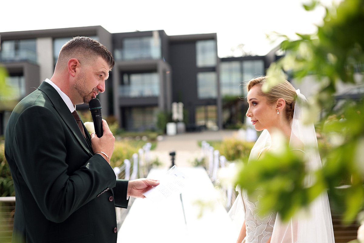 A moment from Lauren & Mladen's wedding story at Re'em Yarra Valley, story image 6