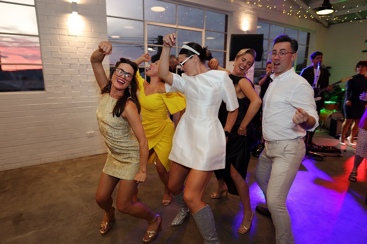 A moment from Hora Dance with Georgia & Josh's wedding story at The Button Factory, story image 11