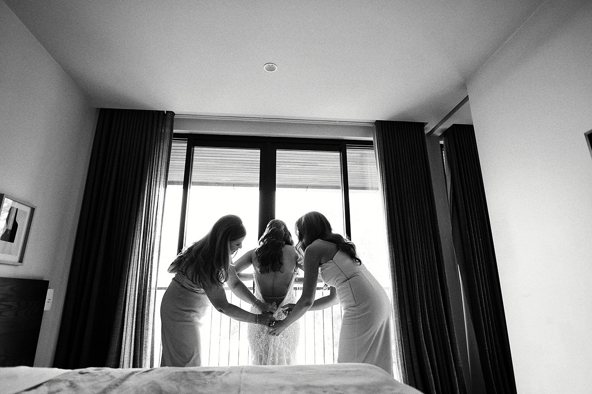 A moment from Raffaella & Chris's wedding story at Mitchelton Estate