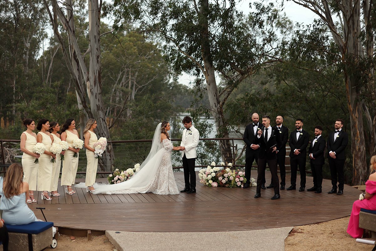 A moment from Raffaella & Chris's wedding story at Mitchelton Estate, story image 5