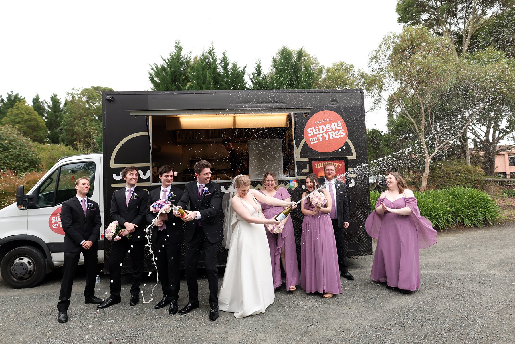 A moment from Amy & Alec's wedding story at at home, story image 15