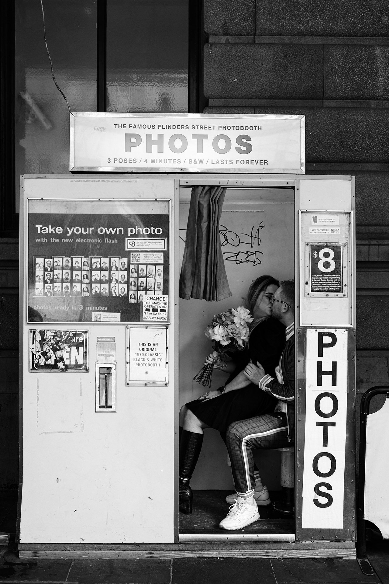 A moment from Tamara & Dave's wedding story at Heart & Soul Tattoo Parlour, story image 18