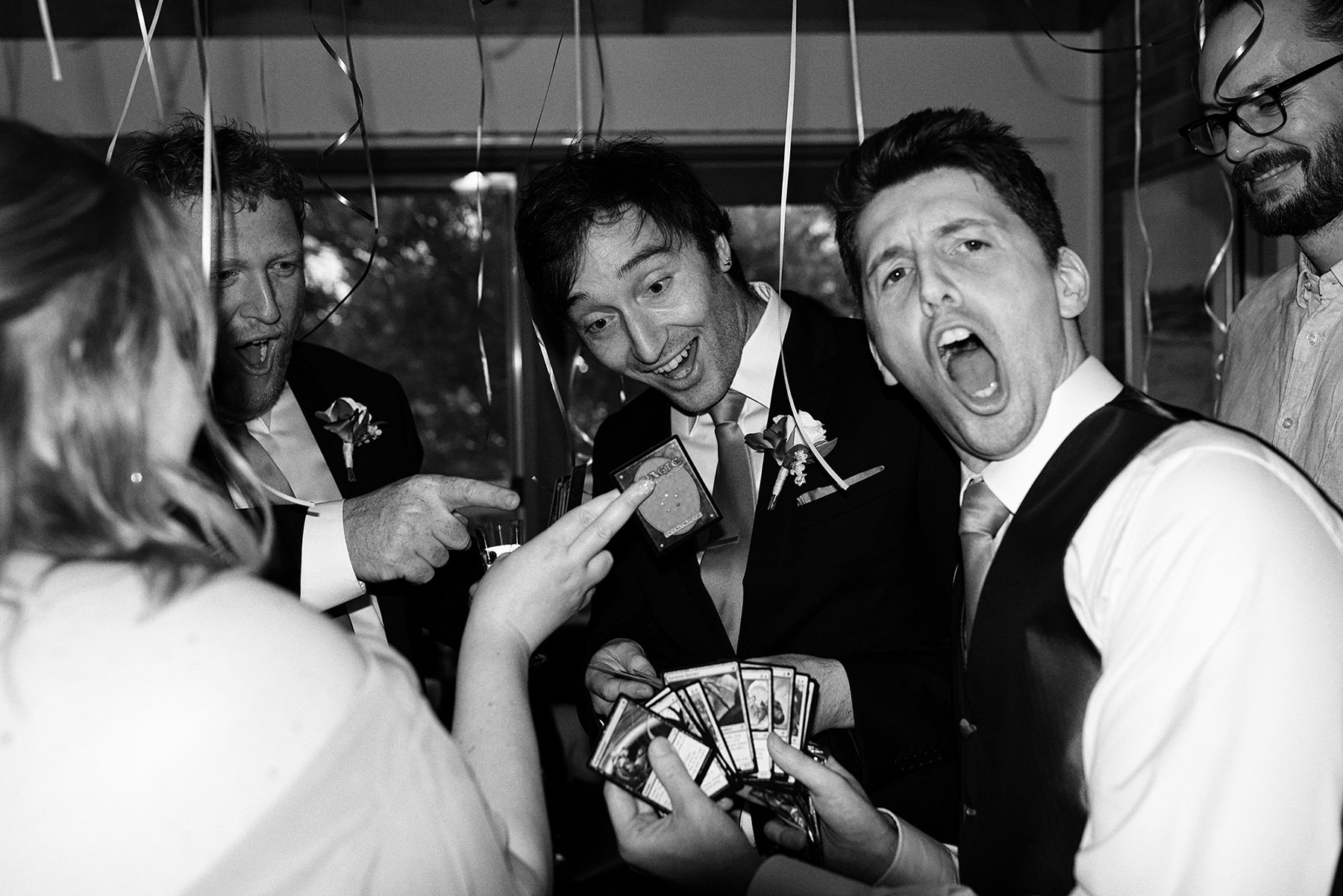 A moment from Amy & Alec's wedding story at at home, story image 19